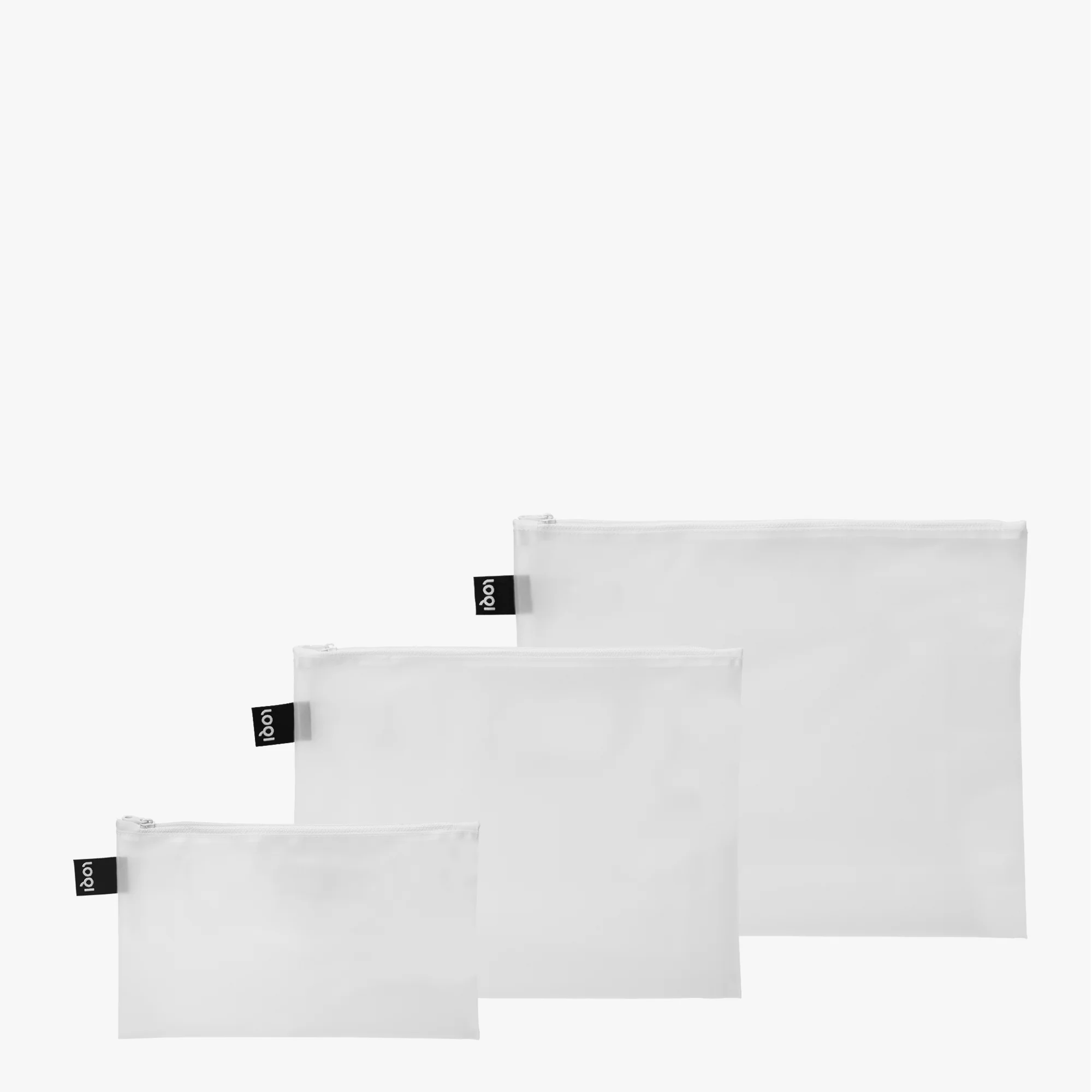 3er Set Strick-Zipper-Beutel von LOQI