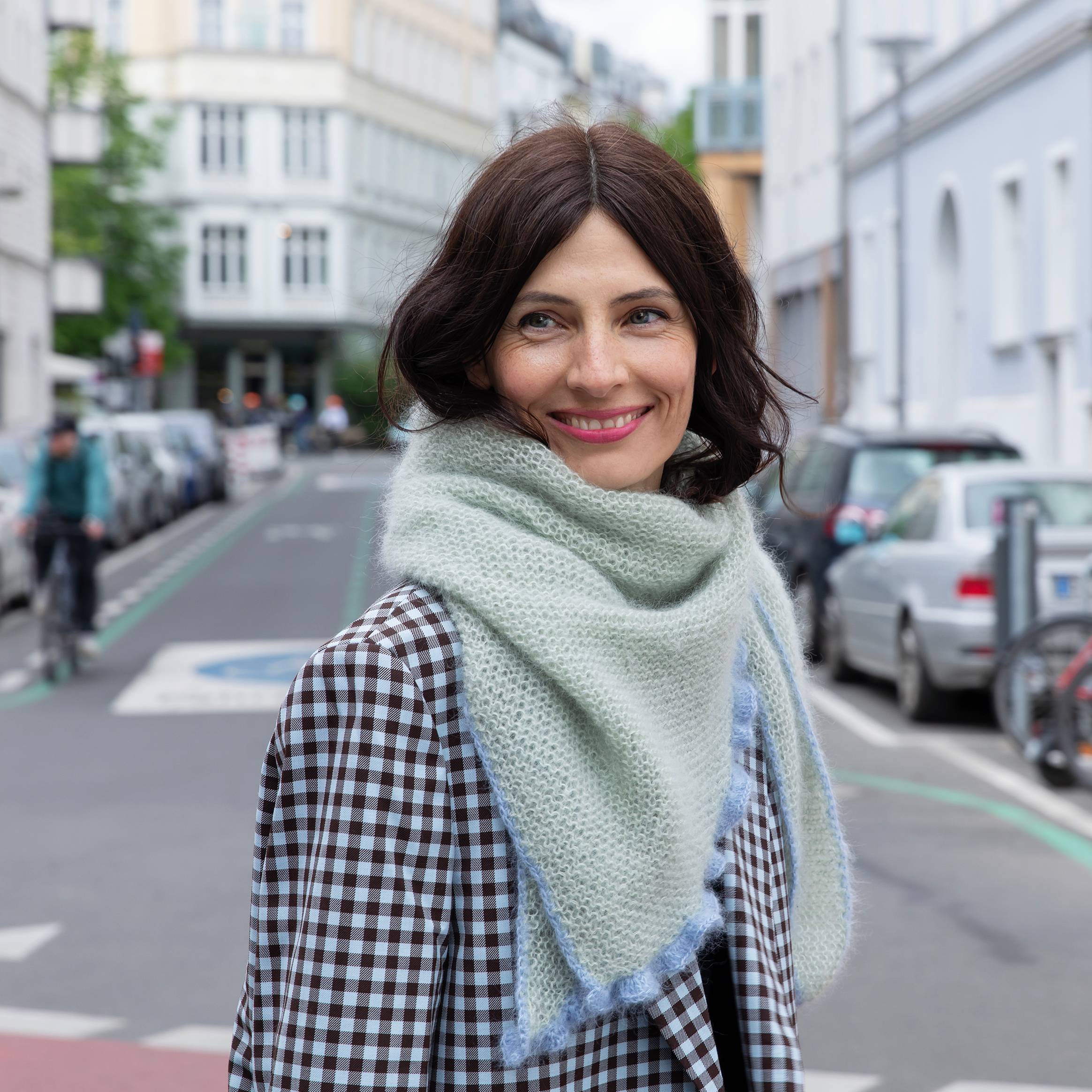 Strickset Pookie Dreieckstuch mit Rüschen - Image 3
