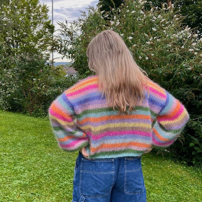 Strickset Rainbow Mohair Cardigan - Image 3