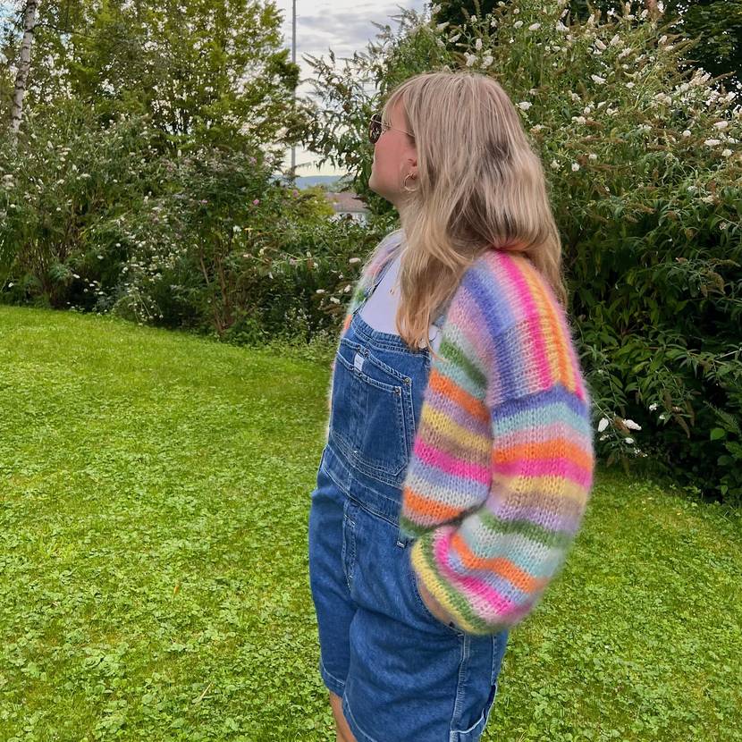 Strickset Rainbow Mohair Cardigan - Image 4