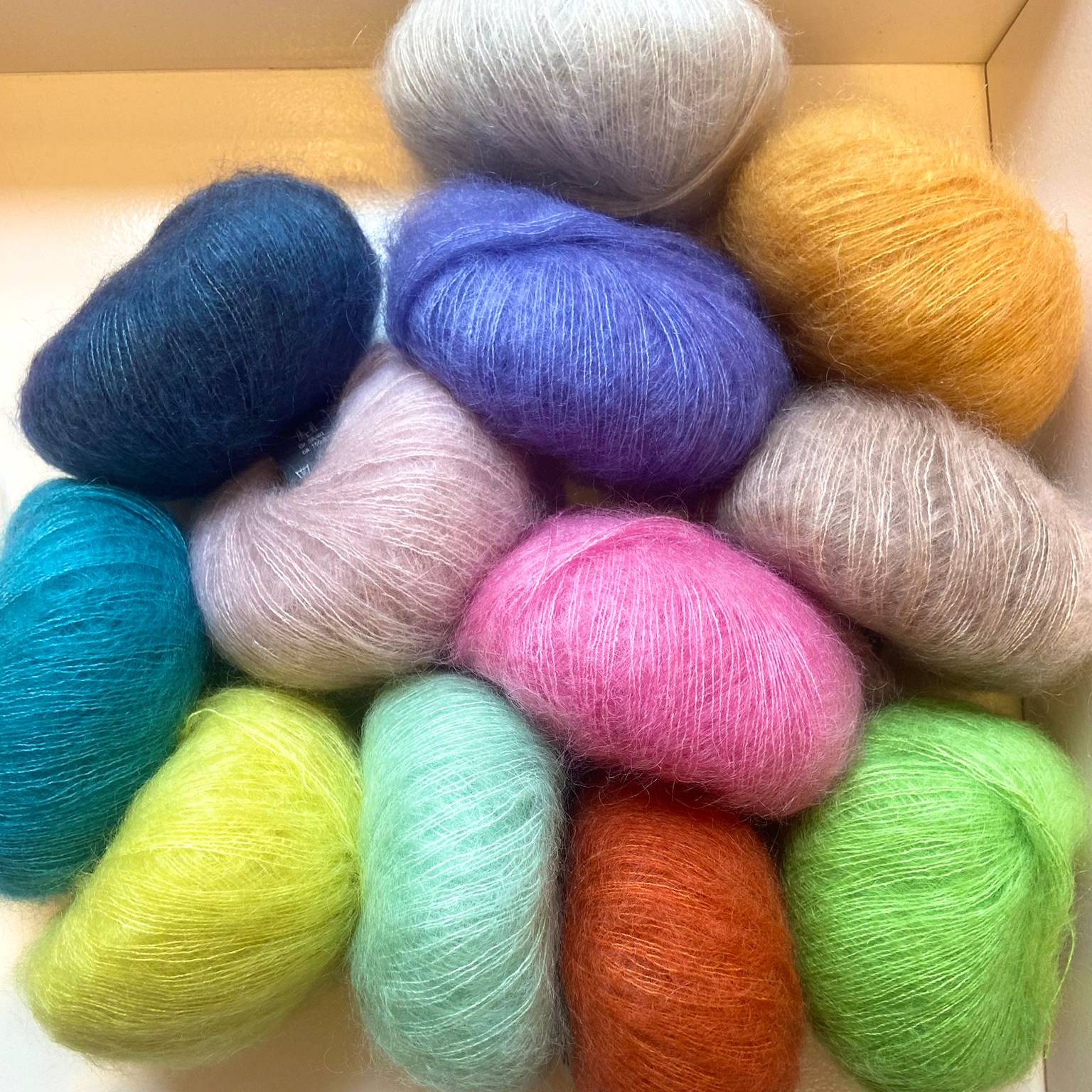 Strickset Rainbow Mohair Cardigan - Image 6